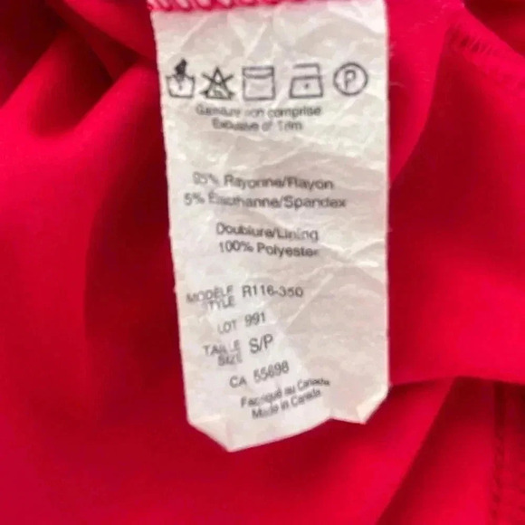 MIKO 6/$20. woman’s hot pink sleeveless tiered dress small - Picture 8 of 10